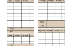 Paycheck Budget Overview Template, Paycheck Budget Printable for Paycheck Budget Worksheet Printable