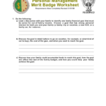 Personal Management Merit Badge Worksheet In Personal Management Merit Badge Budget Worksheet
