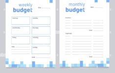 Planning Budget Worksheet Design Template Stock Vector Image &amp; Art inside Budget Worksheet For Seniors