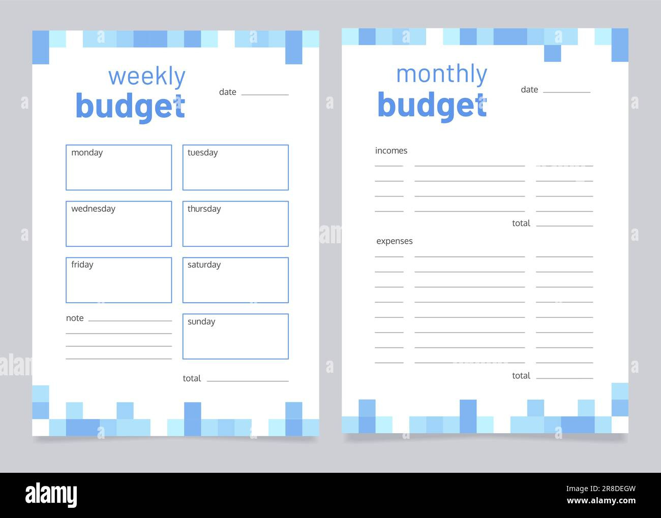 Planning Budget Worksheet Design Template Stock Vector Image &amp;amp; Art inside Budget Worksheet For Seniors