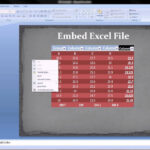 Powerpoint   Embed Excel Spreadsheet Into Slides Throughout Embed The Pb Sample Budget.Xlsx Worksheet In Slide 3