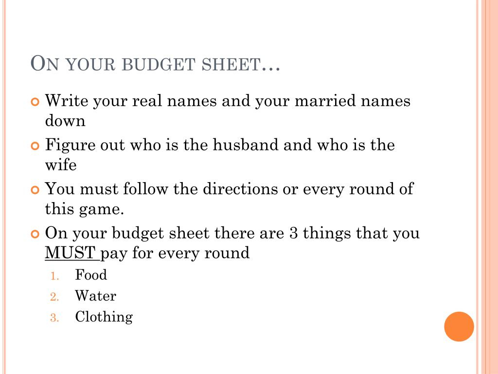 Ppt - Great Depression Class Simulation Powerpoint Presentation for Great Depression Simulation Budget Worksheet