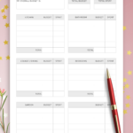 Printable And Digital New Home Budget Template   Get Pdf For For Budget Worksheet To Save For A House