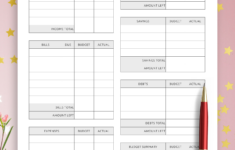 Printable And Digital Paycheck Budget Template - Download Pdf For regarding Pack Budget Planning Worksheet
