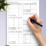 Printable And Digital Paycheck Budget Template   Download Pdf For Within Free Budget By Paycheck Worksheets