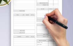 Printable And Digital Paycheck Budget Template – Download Pdf For within Free Budget By Paycheck Worksheets