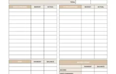 Printable Budget Worksheet Free - 16 Budget Sheet Printables pertaining to Rework A Budget Worksheet