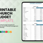 Printable Church Budget Template In Word, Google Docs, Pages For Church Budget Worksheet