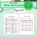 Printable Debt Payment Template, Finance Template In Spanish With Regard To Budget Worksheets Spanish