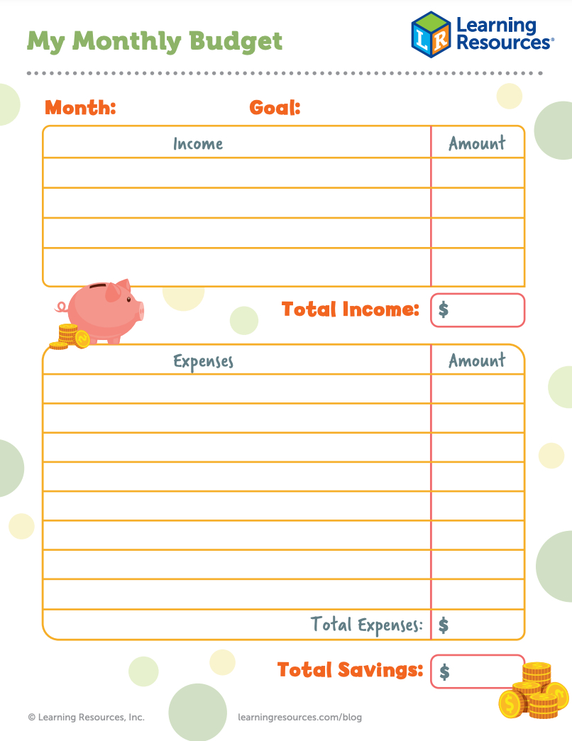 Printable Envelope Savings System For Kids: Teaching Budgeting And inside Budget Worksheets For Elementary Students