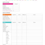 Printable Monthly Budget Planner Template Intended For Money And Stuff Budget Worksheet