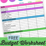Printable Monthly Family Budget Worksheet – A Mom'S Take Within Keeping A Budget Worksheet
