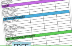 Printable Monthly Family Budget Worksheet – A Mom'S Take within Keeping a Budget Worksheet