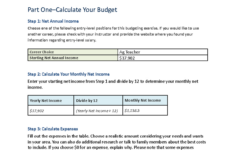 Salary-Based Budgeting Worksheet - Monthly Financial Overview with regard to Salary Based Budgeting Worksheet Answer Key