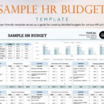 Sample Hr Budget Template In Excel, Google Sheets   Download With Regard To Sample Recruitment Budget Worksheet