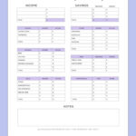 Simple Budget Template For College Students (Free Pdf) For Student Monthly Budget Worksheet