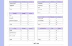 Simple Budget Template For College Students (Free Pdf) intended for Student Budget Worksheet