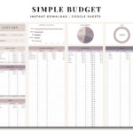 Simple Budget Template Google Sheets, Paycheck Budget Planner With Regard To Google Sheets Budget Worksheet