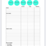 Simple Budget Worksheet   Etsy Pertaining To Budgeting Worksheets
