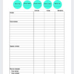 Simple Budget Worksheet   Etsy Regarding Single Mom Budget Low Income Budget Beginner Printable Budget Worksheet