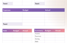 Simple Monthly Budget Free Google Docs Template - Gdoc.io in Budget Worksheet Google Docs
