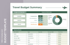 Simple Travel Budget Free Google Sheets &amp; Excel Template - Gdoc.io pertaining to Vacation Planning Budget Worksheet