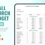 Small Church Budget Template In Google Docs, Pdf, Apple Numbers Within Church Ministry Budget Worksheet