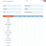 Student Weekly Budget Worksheet Template | Visme In Budgeting Worksheet For Students