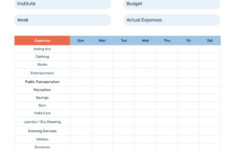 Student Weekly Budget Worksheet Template | Visme pertaining to Budgeting Worksheet For College Students