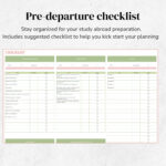 Studie Im Ausland Planer Google Sheet, Studenten Budget Tracker Within Study Abroad Budget Worksheet