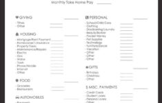The Best Free Monthly Budget Printable throughout Every Dollar Budget Worksheet
