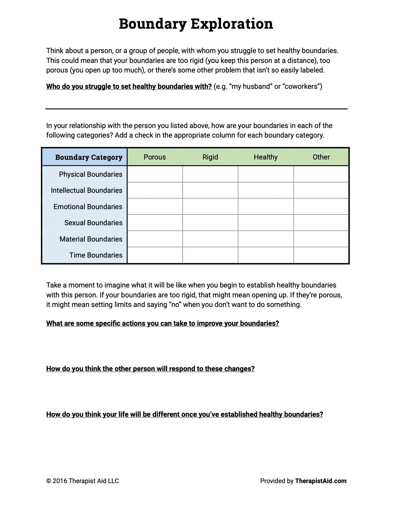 These Free Therapy Worksheets Could Save Your Mental Health During intended for Therapist Aid Budgeting Worksheets