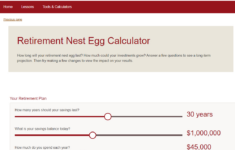 Top Free Retirement Calculators - My Own Advisor pertaining to Vanguard Retirement Budget Worksheet