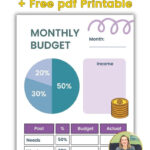 Transform Your Finances With This Free 50 30 20 Budget Template Within Gail&#039;s Budget Worksheet