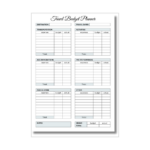 Travel Budget Planner  Printable   Michelle Valentine   Love Eat Travel Throughout Vacation Budget Worksheet Printable