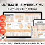 Ultimate Biweekly Budget Google Sheet: Savings & Debt Tracker Throughout Rachel Richards Budget Worksheet