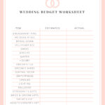 Wedding Budget Worksheet – Cheers And Confetti Blogeventective Intended For Wedding Budget Worksheet Printable