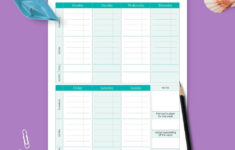 Weekly Budget Planner Templates - Download Printable Pdf | Printsbery with Weekly Budget Worksheet Free