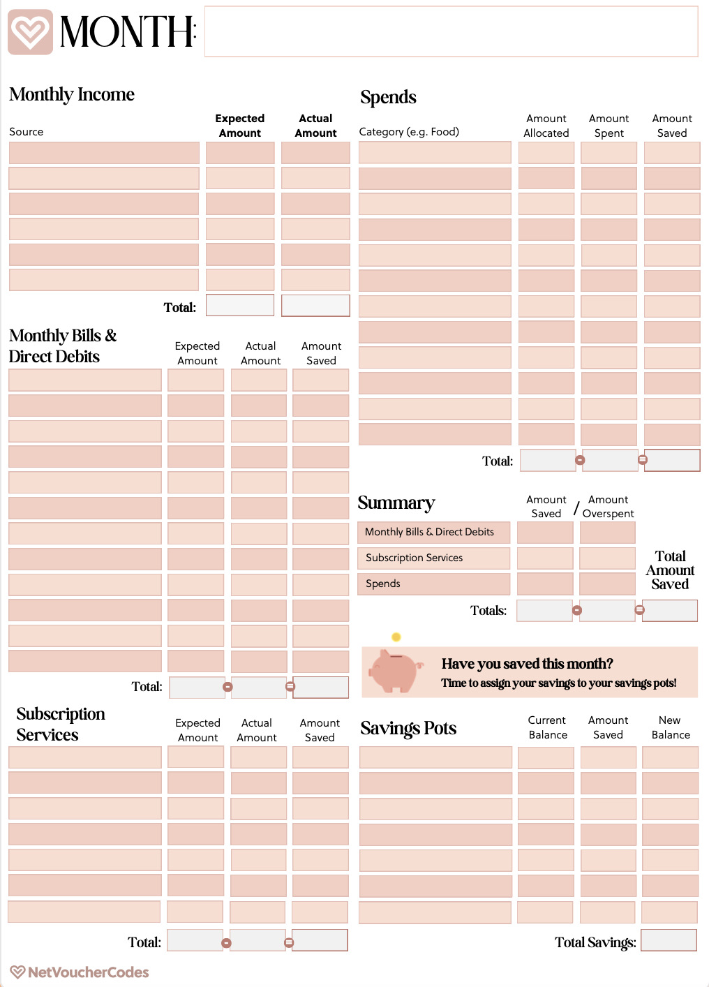 We&amp;#039;Ve Created A Free Monthly Budget Planner! : R/Goodnotes throughout Budgeting Worksheets On Ipad