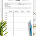 Yearly Budget Summary Template – Track Finances With Clarity Inside Printable Yearly Budget Worksheet