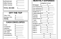 Zero Based Budget Planning - {40 Free Sheets} - Blue Layouts throughout Zero Budget Worksheet Printable