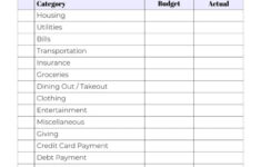 Zero-Based Budget Template - 7 Cute &amp; Free Printables (+ Tips) in 7 Free Printable Budgeting Worksheets