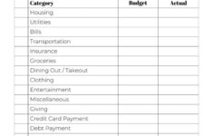 Zero-Based Budget Template - 7 Cute &amp; Free Printables (+ Tips) regarding Zero Balance Budget Worksheet